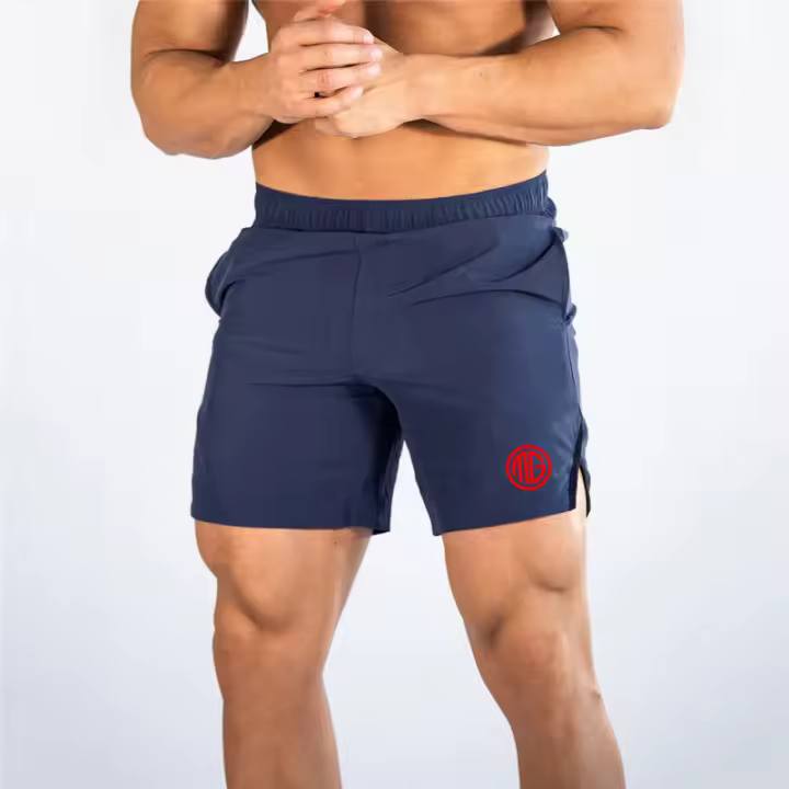Men Summer Training Shorts Fitness Bodybuilding Breathable Elastic Waist Gyms Sweatpants - 1