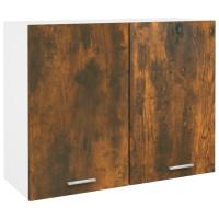 vidaXL Armario colgante “Lyon” madera de ingeniería envejecida en color Madera antigua/Blanco/Gris sonoma y más | diseño vintage industrial ideal para cocina salón comedor - details 4