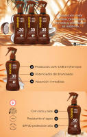 Babaria Pack 3x Aceite Protector Coco SPF30: Protección Solar, Potenciador del Bronceado y Absorción Inmediata para una Piel Radiante 200ml - details 0