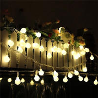 Luces De Cadena Solar De Globos Vidriados 100/200/300/400LED Para Exterior Decoración De Jardín Fiesta De Halloween Y Navidad - details 2