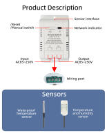 Sensor De Temperatura Y Humedad WiFi Ewelink Para Seguridad Y Automatización Doméstica Compatible Con Alexa Y Google Monitoreo Interior Blanco - details 8