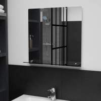 vidaXL Espejo de Pared con Estante de Vidrio Templado de Maquillaje Dimensiones 20 x 40 cm,  30 x 50 cm,  40 x 40 cm y mas - details 4