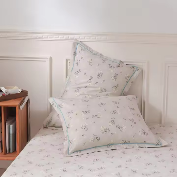 Juego de 2 fundas de almohada con estampado floral de Algodón, 20x26 pulgadas, para niños y niños, Juego de 2, Funda De Almohada decorative estándar with Cierres de sobre - 1