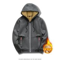 Nueva Chaqueta De Piel De Oveja Para Hombres 2024 Con Forro De Terciopelo Grueso Para Otoño E Invierno Ropa Deportiva Con Capucha Casual Cardigan Cálido - details 5