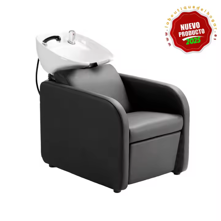 Lavacabezas con pica blanca y respaldo ergonómico Modelo Medi - 1