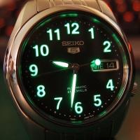 Reloj automático hombre Seiko 5 SNK381K1 correa acero dial negro SNK381 - details 2