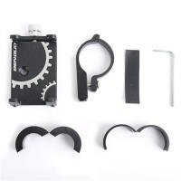 Soporte De Teléfono Para Bicicleta Y Motocicleta De Aleación De Aluminio Montaje En Manillar Compatible Con Móviles Negro - details 6