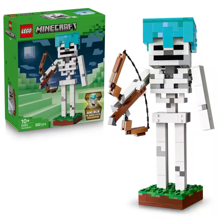 LEGO® 21594 Minecraft El Esqueleto de Juguete – Figura Articulada con Accesorios - 1