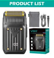 Afeitadora Eléctrica Profesional VGR Shaver Recargable Con Cuchilla Reciprocante LED Para Hombres V-363 Máquina De Afeitar Portátil Con Indicación De Carga Y Tiempo De Afeitar De 80 Minutos - details 7