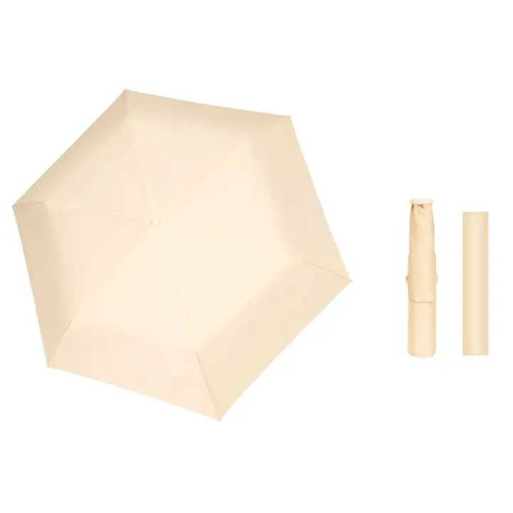Paraguas Solar Ultra Ligero De 110g Paraguas De Pluma Portátil Para Protección Solar Resistente Al Viento Y Lluvia Para Adultos - 1