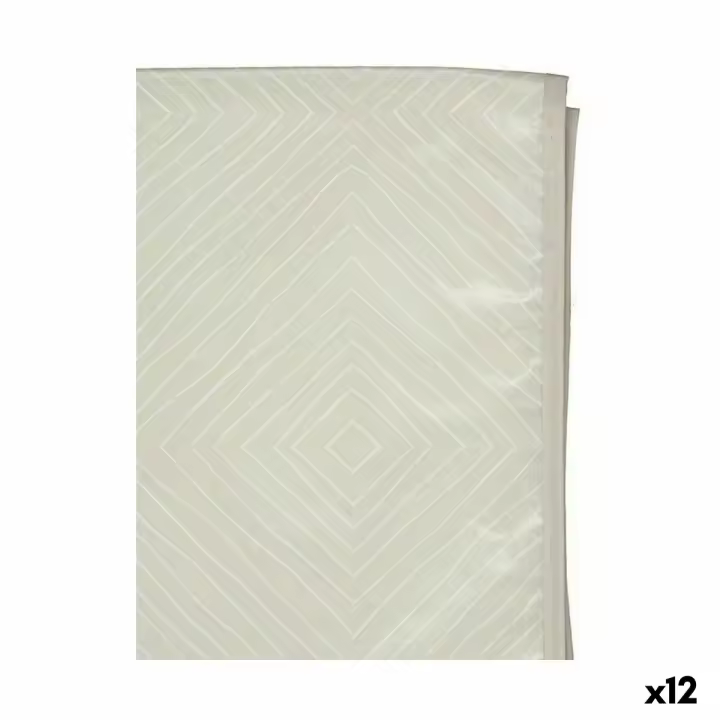 Mantel Hule Beige Rombos 140 x 140 cm (12 Unidades) - 1