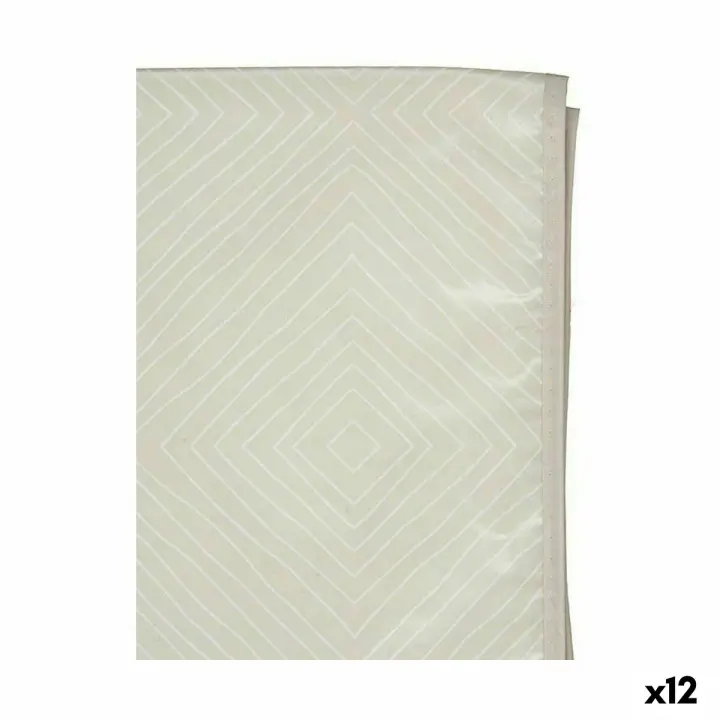Mantel Hule Beige Rombos 140 x 140 cm (12 Unidades) - 1