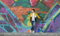 AREBOS Patinete con ruedas de goma con LED | Suspensión delantera - details 40