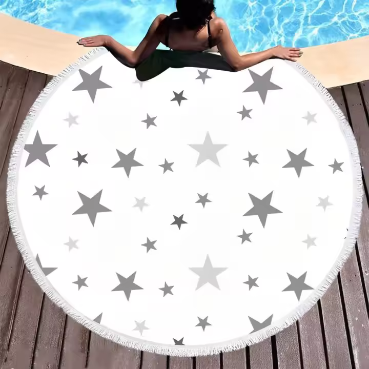PLUSHOME Toalla de Playa Rectangular 90x170cm de Microfibra Alta Calidad - 1