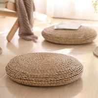 Tatami futón Meditación cojín Gruese/Fino Redondo almohada maíz máscara Paja trenza Mat estilo Japonés cojín con Guata de Seda - details 0