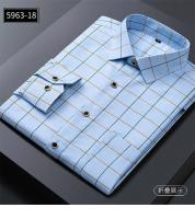 Camisa a Cuadros Clásica Para Hombre Manga Larga Casual Botones Para Trabajo Y Negocios Camisas Rayadas Tallas Grandes 4XL 5XL - details 35