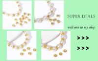 Bolas Redondas Y Planas De Latón Galvanizado En Oro 18K Para Suministros De Joyería DIY Accesorios Para Pulseras Y Collares - details 8