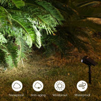 Spot Solar Exterior 2/7LED Luz De Escenario De Paisaje Impermeable Cambio De Color Para Jardín Patio Camino Decoración De Camping - details 3