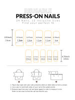 Uñas Postizas Francesas Cortas 24 PCs Con 1 Jelly Y 1 Archivo De Uñas Material ABS Estilo Diverso Sin Químicos De Alta Importancia - details 9