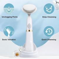Cepillo de limpieza facial, cepillo de limpieza oscilante sónico, herramienta para el cuidado de la piel, cepillo facial exfoliante eléctrico para limpieza profunda y masaje facial (blanco) - details 2