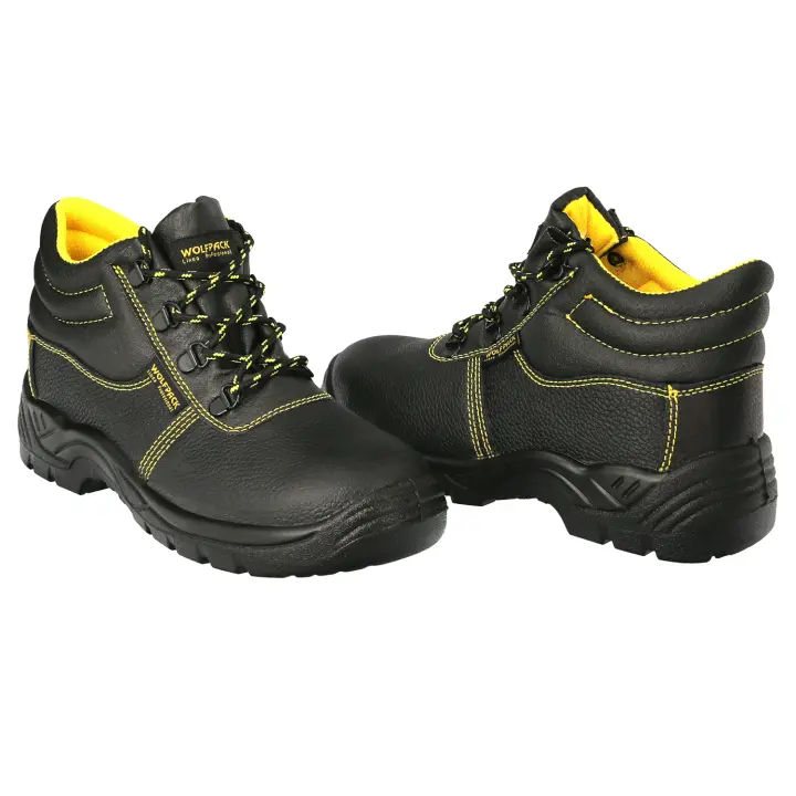 Botas Seguridad S3 Piel Negra Wolfpack  Nº 43 Vestuario Laboral,calzado Seguridad, Botas Trabajo. - 1