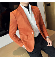 Nueva Moda Chaqueta De Veludo De Ciervo Para Hombre Corte Slim Ajustado Elegante Y Lujo Chaqueta De Negocios Casual Boda Talla Grande Hasta 4XL-S - details 9