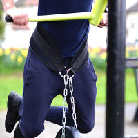 Cinturón De Pesas De Neopreno Grueso Para Levantamiento De Pesos Con Cadena Para Pull up Chin up Kettlebell Barbell Fitness Bodybuilding Gym - details 2