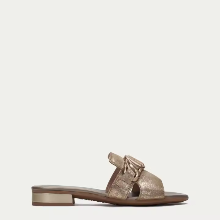 Hispanitas Shoes Sandalias Modelo 243268 Para Mujer Color Oro - 1