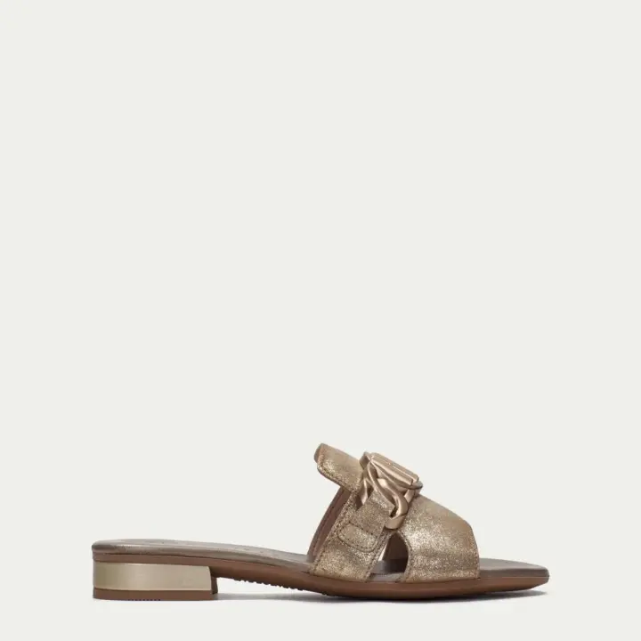 Hispanitas Shoes Sandalias Modelo 243268 Para Mujer Color Oro - 1