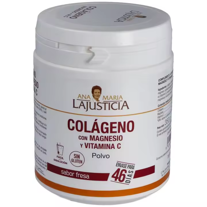 Ana Maria Lajusticia Colágeno Con Magnesio Y Vitamina C Sabor Fresa 350G - 1