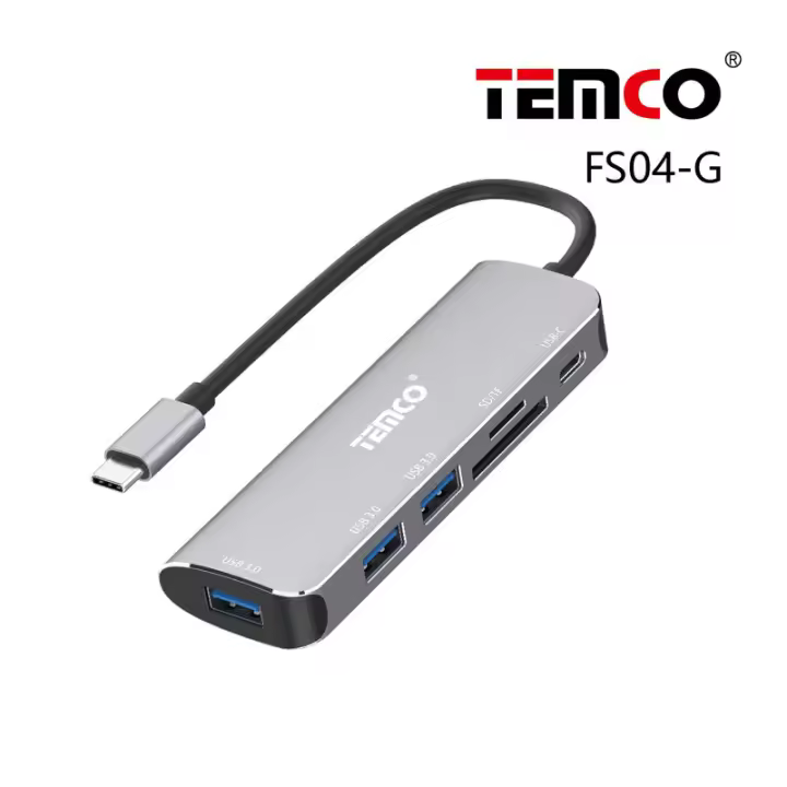 USB-C a HUB Multifunción (USB3.0+SD/TF+PD3.0) - 1