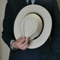 Sombrero De Paja Natural Para Hombre Moda Verano Trendy Sombreros De Playa Protección Solar Color Sólido Fedoras Casual Sombrero De Vaquero Jazz Gangster - details 27
