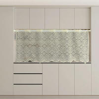 Cortinas Cortas Decorativas Estilo Europeo Retro Pastoral Para Decorar Ventanas Material 100% Poliéster Translúcidas Sin Capa Doble Instalación En Techo - details 0