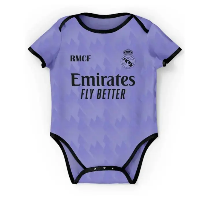 Body Real Madrid para bebés manga corta - Color Morado - 1