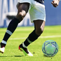 1 Pc Balón De Fútbol LED Reflectante Para Entrenamiento Adultos Material PVC Luminoso Y Fluorescente Sin Inflar - details 0