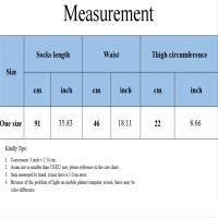 Medias De Silicona Transparentes Y Ultradelgadas Para Mujer Medias De Pecho Alto Estilo Y2k Paquete De 2 Pares Medidas Geométricas - details 0