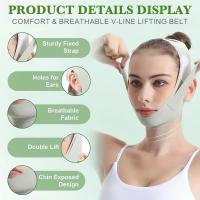 Mascarilla Modeladora V-Face Con Cierre Ajustable Para Levantamiento Y Tensión De La Piel Herramienta De Respiración Abierta Verde - details 3