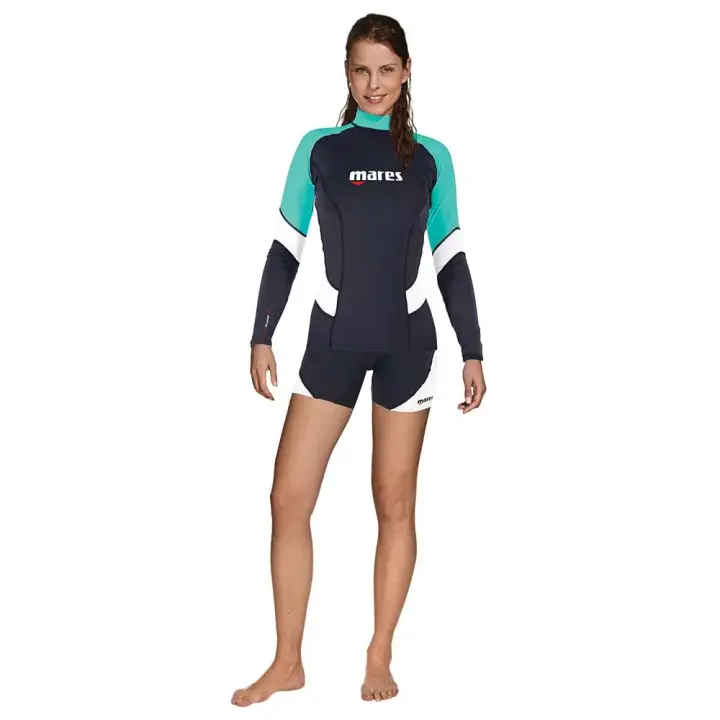 Mares Camiseta De Manga Larga Con Protección Uv Para Mujer Rash Guard Trilastic She Dives - 1
