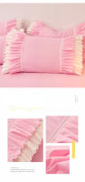 Funda De Almohada Princesa Con Volantes Múltiples Colores Cómoda Para Adultos Y Niños Tamaño 48x74cm Material Poliéster/Celulosa - details 7