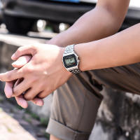 Reloj Digital De Lujo Para Hombre En Acero Inoxidable Dorado Y Plateado Estilo Business Moda Reloj Electrónico Resistente Al Choque - details 8