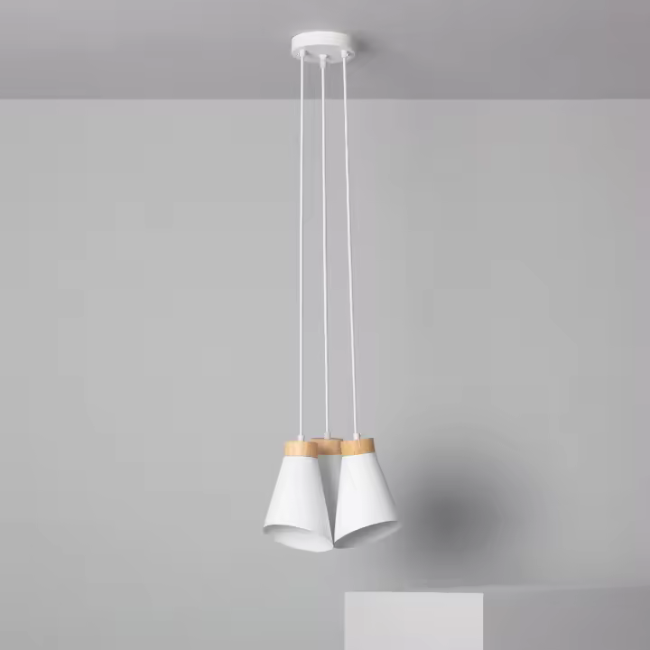 Ledkia Lámpara Colgante Metal y Madera Itai - 1