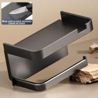 Soporte De Papel Toalla De Baño Montado En La Pared Antirrosa Plástico Grueso Almacenamiento Estante Para Cocina Y Baño - details 6