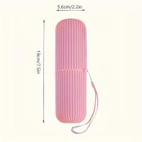 Copa Portátil Para Cepillo De Dientes Y Pasta De Dientes Organizador De Viaje Estuche De Almacenamiento Creativo De Plástico Para Baño - details 3
