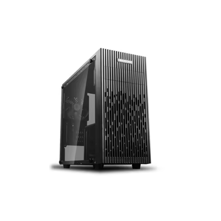 Deepcool - Caja de PC DP-MATX-MATREXX30 para gaming con panel lateral de cristal templado, ventilador preinstalado 120 mm y soporte radiador frontal 120 mm - 1
