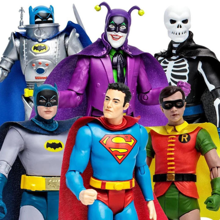 McFarlane Toys DC Batman 1966 Retro Series Batman 6 Action Figure in