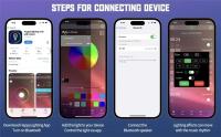 Lámpara De Escritorio RGB Controlada Por APP Con Altavoz Y Cargador Inalámbrico De 15W Estación De Carga Rápida Para iPhone 16 15 Samsung - details 8