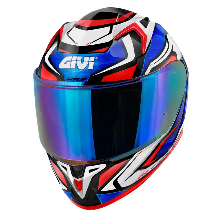 Casco Integral Givi 50.9 Atomic Blanco Rojo Azul - 1