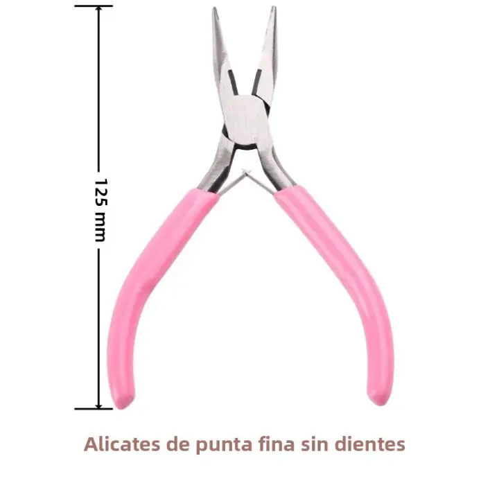 Alicates Miniros De Joyería En Rosa 9 Estilos Herramienta De Joyería Alicates De Nariz De Aguja Mini Herramienta Metal - 1