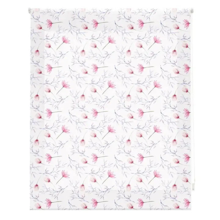 HAPPYSTOR  Estor Enrollable Traslúcido Estampado Digital Tulipanes - 1