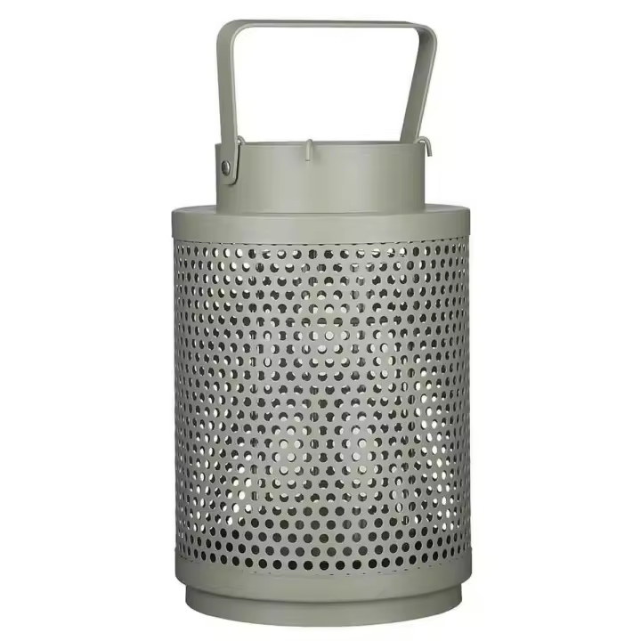 Farol Mica Decorations Barney Portavelas Metal Verde (Ø 16 x 25 cm) - 1